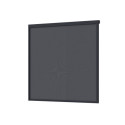 Store latéral motorisé 300cm - anthracite - textilène gris foncé pour pergola bioclimatique en alu Ombrea VS