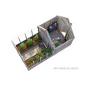 Serre de jardin 5,8m² Emilia en bois traité et verre trempé - Palmako
