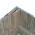 Abri de stockage 4,32m² pour serre de jardin Emilia en bois traité - Palmako