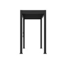 Pergola BBQ bioclimatique autoportante 3x1,5m – anthracite – OMBREA