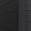 Abri de jardin en bois composite 28mm gris foncé et anthracite 19,22m² PREMIUM - Woodlife Garden