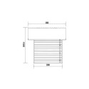 Abri de jardin en bois composite 28mm gris foncé et armature anthracite 10,71m² PREMIUM - Woodlife Garden