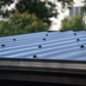 Abri de jardin + terrasse toit monopente en bois composite 28mm aspect bois 16,8m² PREMIUM - Woodlife Garden