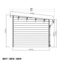 Abri de jardin + terrasse toit monopente en bois composite 28mm aspect bois 16,8m² PREMIUM - Woodlife Garden
