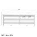 Abri de jardin + terrasse toit monopente en bois composite 28mm aspect bois 16,8m² PREMIUM - Woodlife Garden