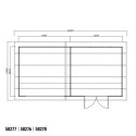 Abri de jardin + terrasse toit monopente en bois composite 28mm aspect bois 16,8m² PREMIUM - Woodlife Garden