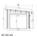 Abri de jardin + terrasse toit monopente en bois composite 28mm anthracite 16,8m² PREMIUM - Woodlife Garden