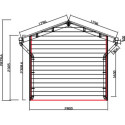Abri de jardin + terrasse en bois composite 28mm gris foncé et armature anthracite 15m² PREMIUM - Woodlife Garden