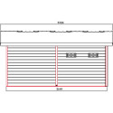 Abri de jardin + terrasse en bois composite 28mm gris foncé et armature anthracite 15m² PREMIUM - Woodlife Garden