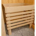 Sauna traditionnel 4 à 6 places - sans couronne - porte classique - poêle avec ctrl intégré - Askja - KARIBU