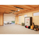 Garage en bois brut 19,8m² Rasmus - madriers 44mm - porte sectionnelle - Palmako