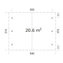 Carport en bois brut 20,6m² Robert - 2 voitures - Palmako