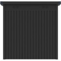 Abri de jardin en acier galvanisé Kosto 5,29m² gris foncé + kit d'ancrage - X-Métal
