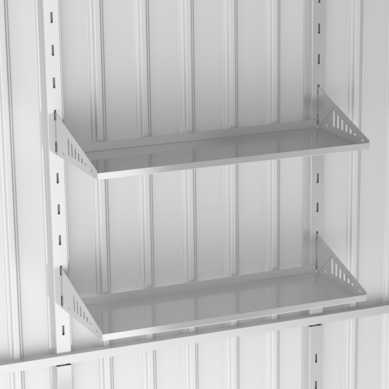 Etagères pour armoire haut de gamme en métal anthracite Kosto - X-METAL