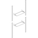 Etagères pour armoire haut de gamme en métal anthracite Kosto - X-METAL