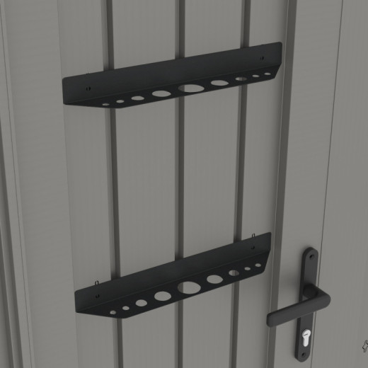 Porte outils pour abris haut de gamme en métal anthracite Kosto - X-METAL