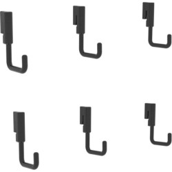 Crochets plastique pour abris haut de gamme en métal anthracite Kosto - X-METAL
