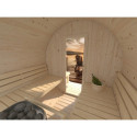 Sauna tonneau Anita - 2 à 4 places - bois massif 42mm - poêle inclus - Palmako