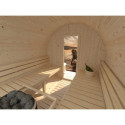 Sauna tonneau Anita - 4 à 6 places - bois massif 42mm - poêle inclus - Palmako