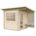Sauna Sanna - 2 à 4 places - bois massif 44mm - poêle inclus - Palmako