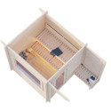 Sauna Sanna - 2 à 4 places - bois massif 44mm - poêle inclus - Palmako