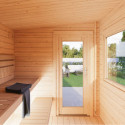Sauna Sanna - 2 à 4 places - bois massif 44mm - poêle inclus - Palmako