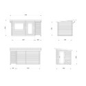 Sauna Sanna avec vestibule - 2 à 4 places - bois massif 44mm - poêle inclus - Palmako