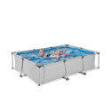 Piscine hors sol rectangulaire Soft Grey 300x200x65cm avec pompe filtrante – Exit Toys