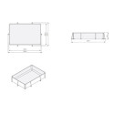 Piscine hors sol rectangulaire Soft Grey 300x200x65cm avec pompe filtrante – Exit Toys