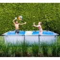Piscine hors sol rectangulaire Soft Grey 300x200x65cm avec pompe filtrante – Exit Toys