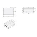 Piscine hors sol rectangulaire Soft Grey 300x200x65cm avec pompe filtrante et dôme – Exit Toys