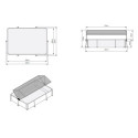 Piscine hors sol rectangulaire Soft Grey 300x200x65cm avec pompe filtrante et voile d'ombrage – Exit Toys