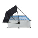 Piscine hors sol rectangulaire Soft Grey 300x200x65cm avec pompe filtrante et voile d'ombrage – Exit Toys
