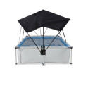 Piscine hors sol rectangulaire Soft Grey 300x200x65cm avec pompe filtrante et voile d'ombrage – Exit Toys