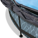 Piscine hors sol ronde Stone ø300x76cm avec pompe filtrante et voile d'ombrage – Exit Toys