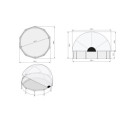 Piscine hors sol ronde Stone ø360x76cm avec pompe filtrante et dôme – Exit Toys