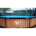 Piscine hors sol ronde Stone ø360x76cm avec pompe filtrante et dôme – Exit Toys
