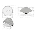 Piscine hors sol ronde Stone ø360x76cm avec pompe filtrante et voile d'ombrage – Exit Toys