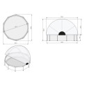 Piscine hors sol ronde Wood ø360x76cm avec pompe filtrante et dôme – Exit Toys