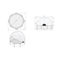Piscine hors sol ronde Stone ø244x76cm avec pompe filtrante et dôme – Exit Toys