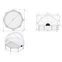 Piscine hors sol ronde Wood ø244x76cm avec pompe filtrante et dôme – Exit Toys