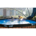 Piscine hors sol ronde Wood ø244x76cm avec pompe filtrante et dôme – Exit Toys