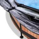 Piscine hors sol ronde Wood ø244x76cm avec pompe filtrante et dôme – Exit Toys