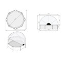 Piscine hors sol ronde Lime ø300x76cm avec pompe filtrante et dôme – Exit Toys