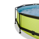 Piscine hors sol ronde Lime ø300x76cm avec pompe filtrante et dôme – Exit Toys