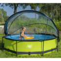 Piscine hors sol ronde Lime ø300x76cm avec pompe filtrante et dôme – Exit Toys