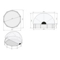 Piscine hors sol ronde Lime ø360x76cm avec pompe filtrante et dôme – Exit Toys