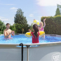 Piscine hors sol ronde Soft Grey ø360x76cm avec pompe filtrante – Exit Toys