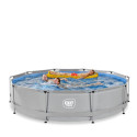 Piscine hors sol ronde Soft Grey ø360x76cm avec pompe filtrante – Exit Toys
