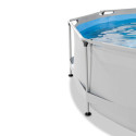 Piscine hors sol ronde Soft Grey ø360x76cm avec pompe filtrante – Exit Toys